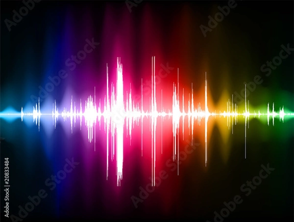 Obraz Color sound wave