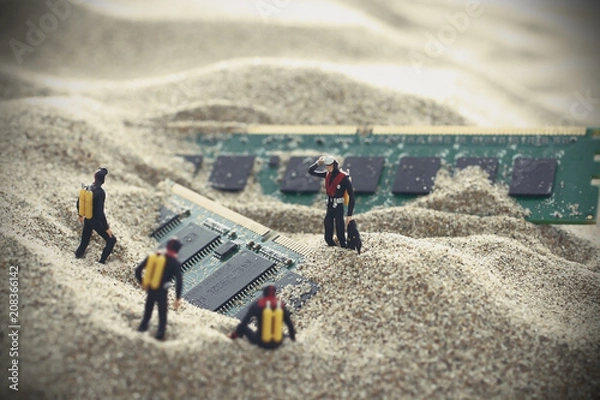 Fototapeta 海辺の残骸