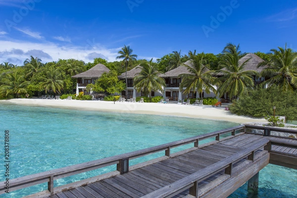 Fototapeta モルディブ　リゾート風景