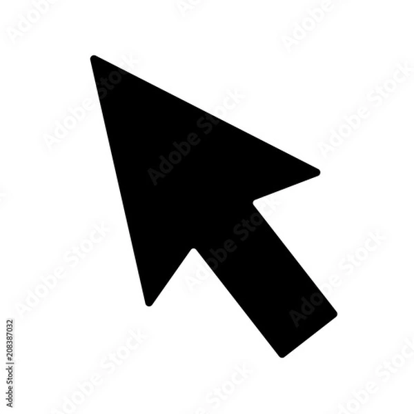 Obraz Arrow icon. Mouse arrow cursor icon, mouse icon vector, in trendy flat style isolated on white background.