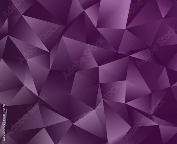 Obraz Abstract vector  polygonal  background. Low poly triangular pattern. The best graphic resourse for your design works.Modern abstract  colorful background  with a beautiful  illustaration. Vector clip 