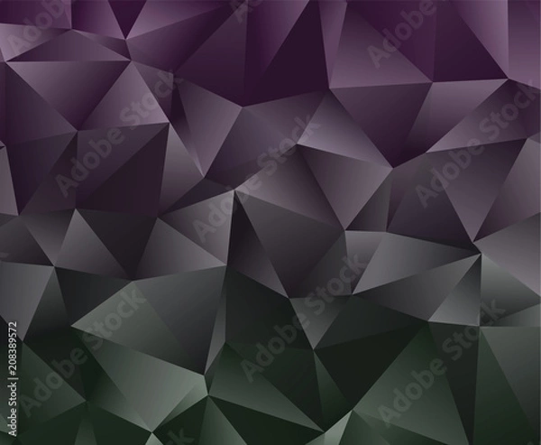 Fototapeta Abstract vector  polygonal  background. Low poly triangular pattern. The best graphic resourse for your design works.Modern abstract  colorful background  with a beautiful  illustaration. Vector clip 
