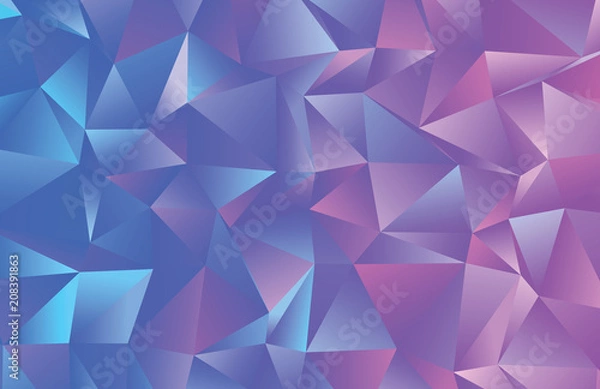 Obraz Abstract vector  polygonal  background. Low poly triangular pattern. The best graphic resourse for your design works.Modern abstract  colorful background  with a beautiful  illustaration.