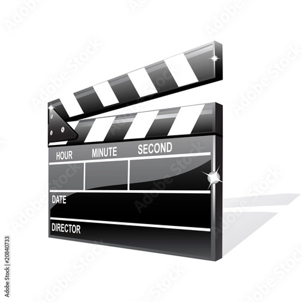 Fototapeta Vector clapper board