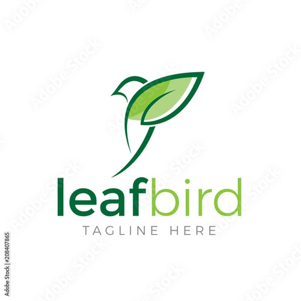 Obraz Leaf Bird logo