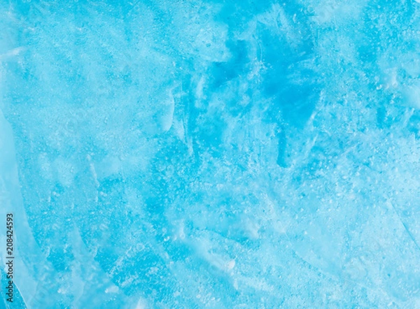 Obraz Winter blue ice texture