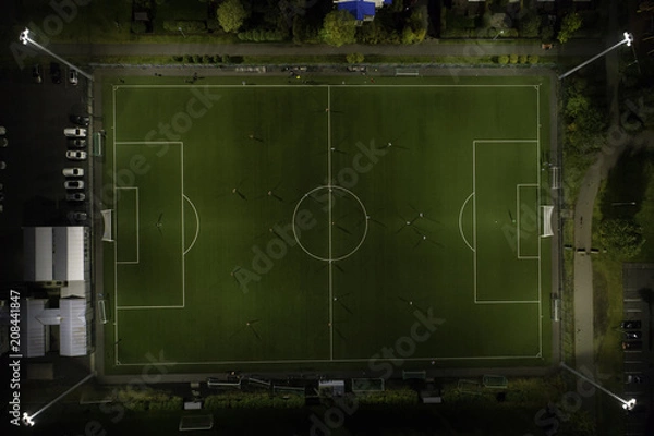 Obraz soccer field aerial