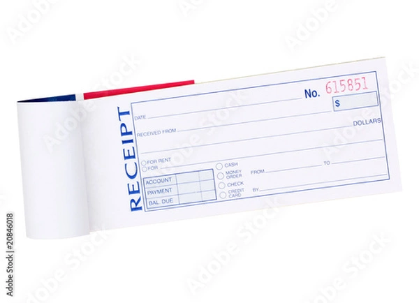 Obraz Bloczek do paragonów