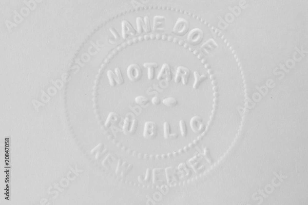Fototapeta Notary stamp
