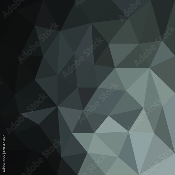 Fototapeta Black polygonal space for your design for sale on Black Friday or space for headline or product. Low Poly. Mesh of triangles. Black texture.