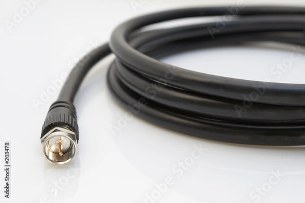 Fototapeta coax tv cable