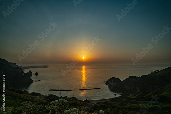 Fototapeta 室蘭朝日