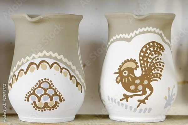 Fototapeta two pottery