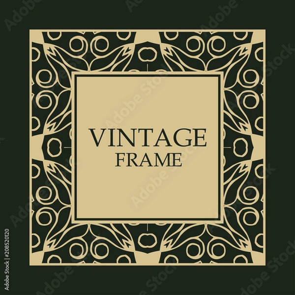 Obraz Vintage decorative frame
