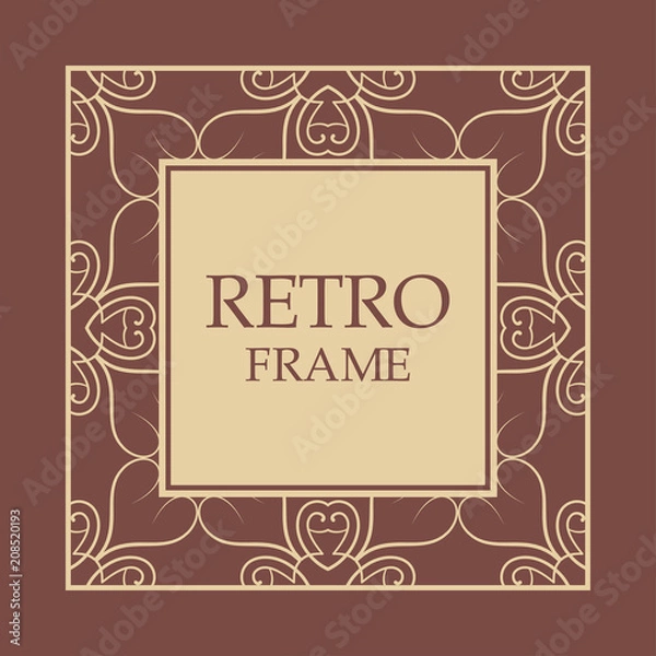Obraz Vintage decorative frame