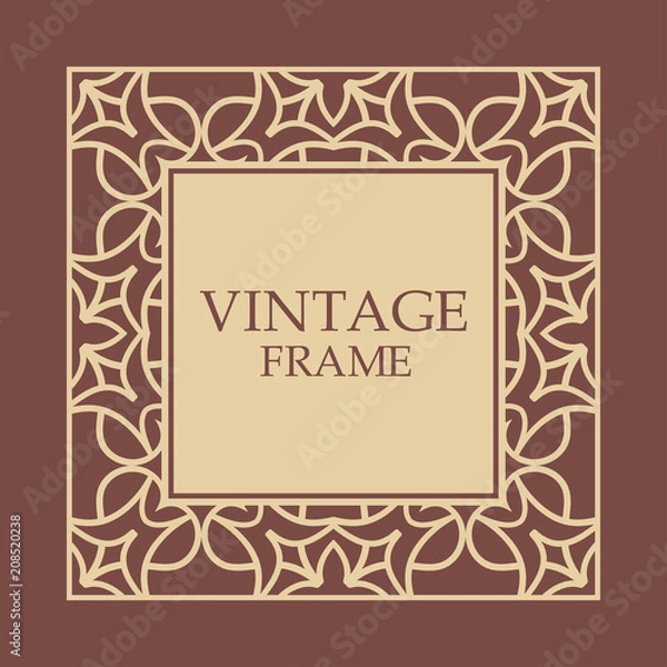 Obraz Vintage decorative frame