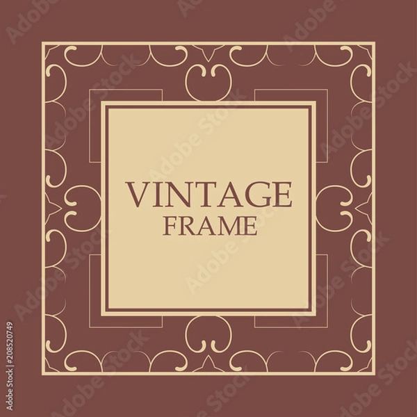 Obraz Vintage decorative frame
