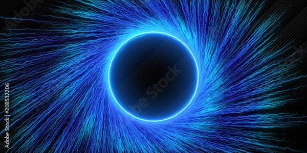 Obraz Creative blue vortex background