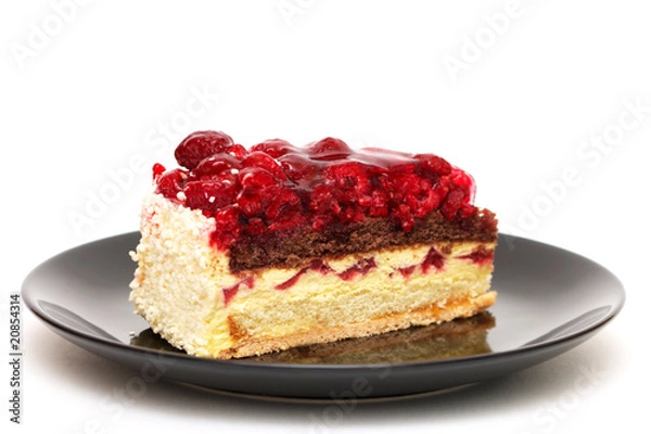 Fototapeta Raspberry cake