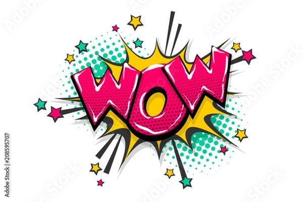 Fototapeta Pop Art Comic Book Tekst Melak Bubble