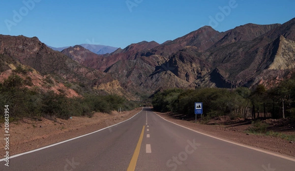 Obraz road landscape at the mountains