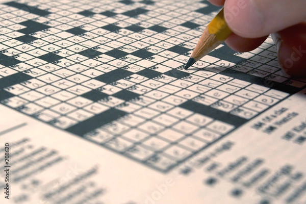 Fototapeta crossword