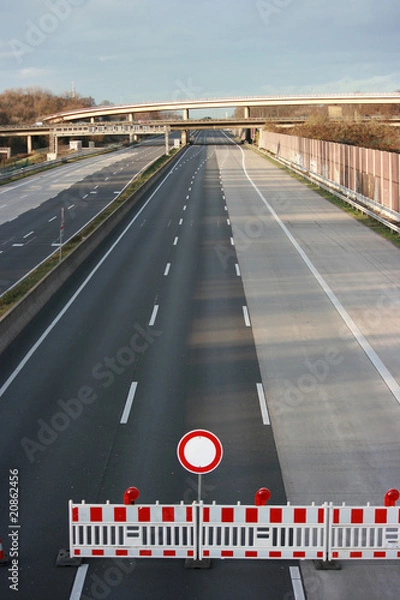 Obraz closed highway