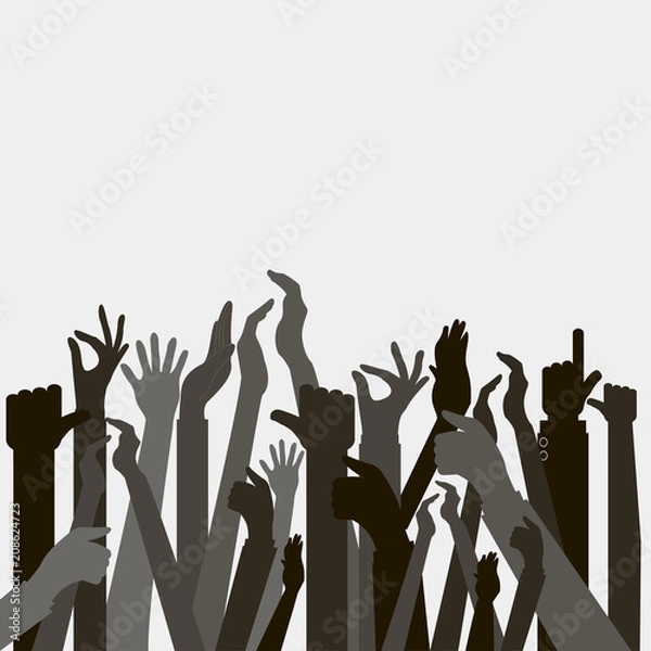 Obraz Hands up, Voting