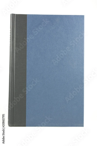 Obraz Blue book on white with clipping path