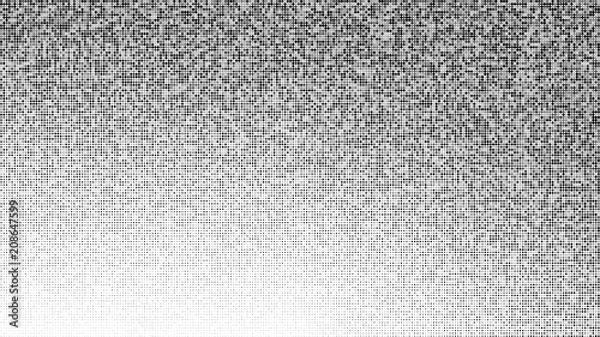 Fototapeta Abstract halftone gradient background in randomly shades of gray colors