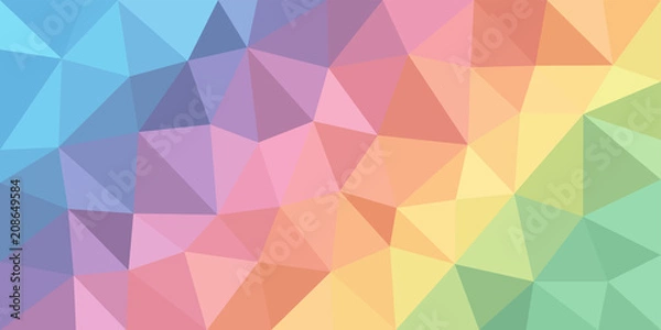 Fototapeta Colorful Low Poly Vector Background