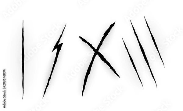 Obraz Vector cut paper sheet isolated.