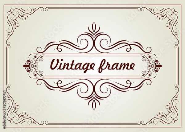 Fototapeta decorative frame