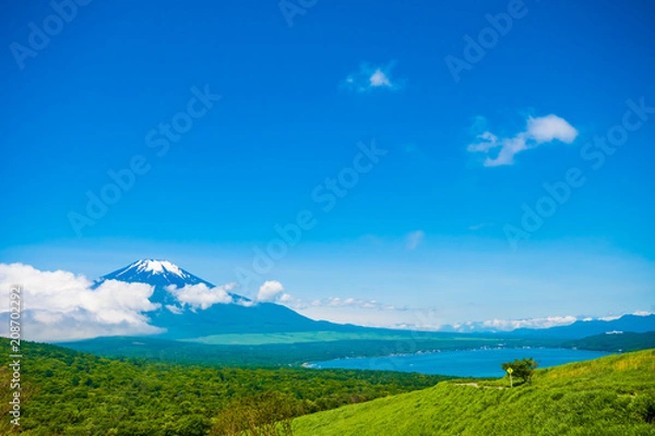 Obraz 富士山と山中湖