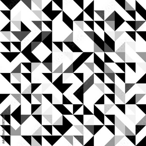 Obraz ROTATE TRIANGLE SEAMLESS GEOMETRIC PATTERN VECTOR