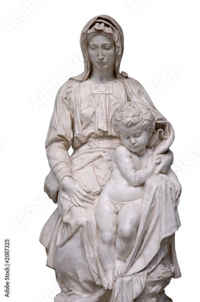 Fototapeta jeasus and mary statues