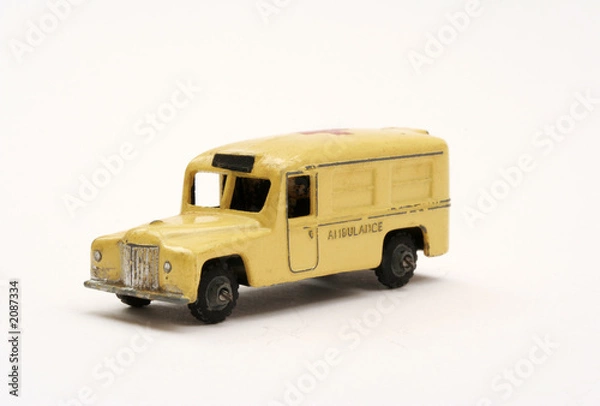 Fototapeta scale model toy ambulance