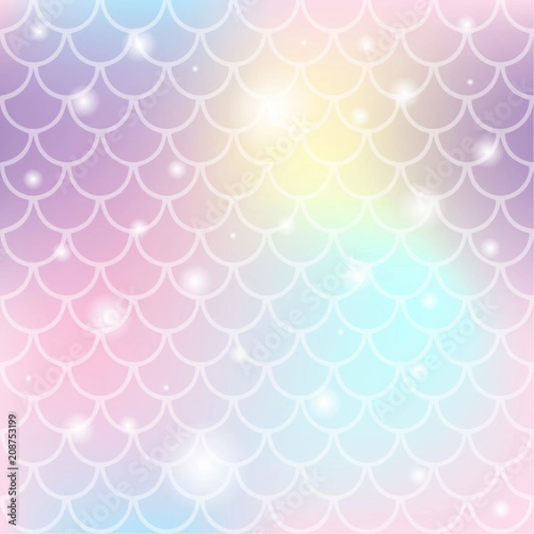 Fototapeta Unicorn color gradient seamless pattern