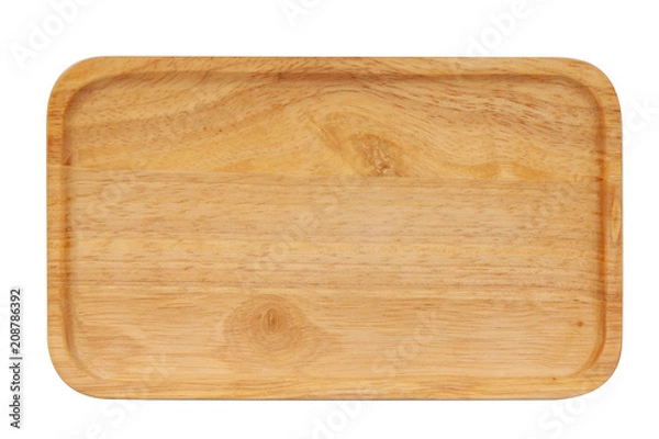 Fototapeta 木製のトレイ