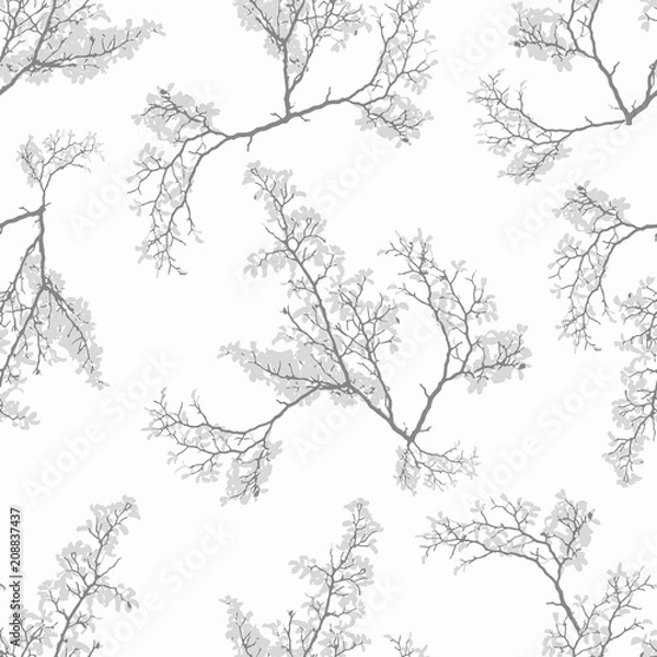 Obraz Botanic Motif Nature Print Seamless Pattern