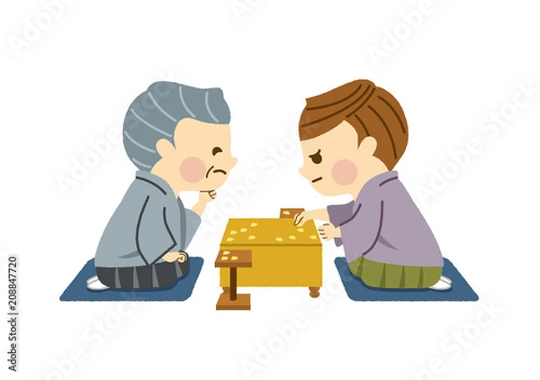 Fototapeta 将棋をする人