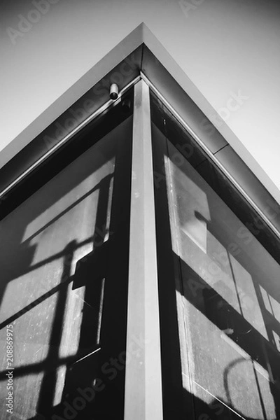Obraz abstract building - Black and White