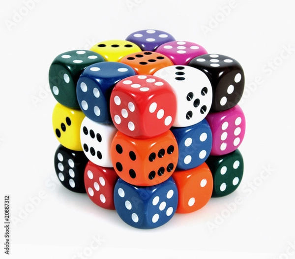 Fototapeta Farbiger Würfel