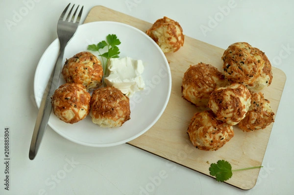 Obraz buns with cheese cookery