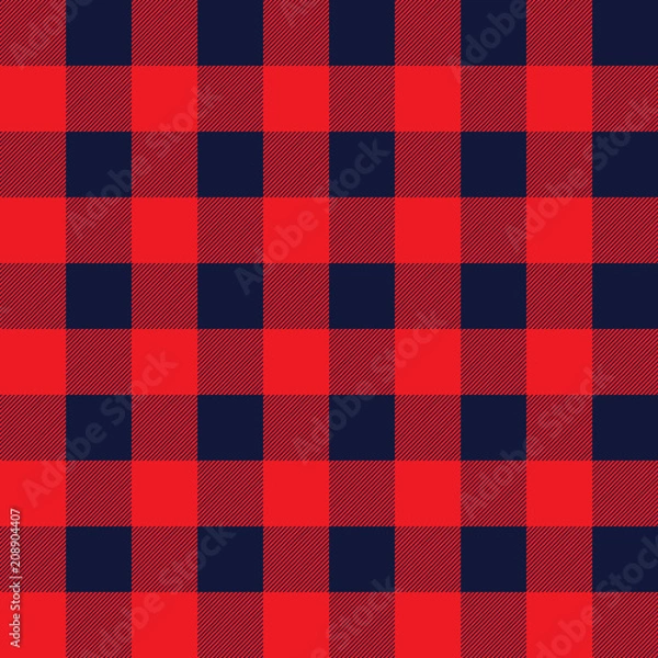 Fototapeta Checkered seamless pattern. Vector art.