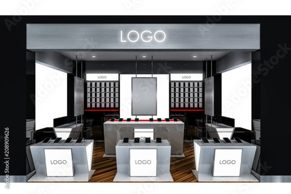 Obraz Electronics store shop 3d rendering