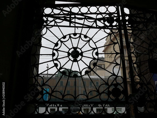 Obraz Решетка на воротах.