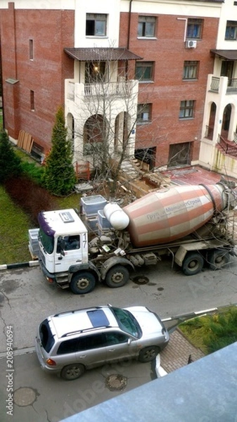 Obraz Двор. Машины.