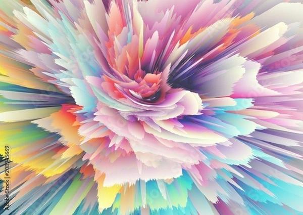 Fototapeta Abstract background. Design elements. Fashion pattern texture. Fantasy style artistic graphic painting. Creative desktop wallpaper.