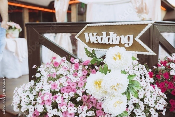 Obraz wedding decor in light colors